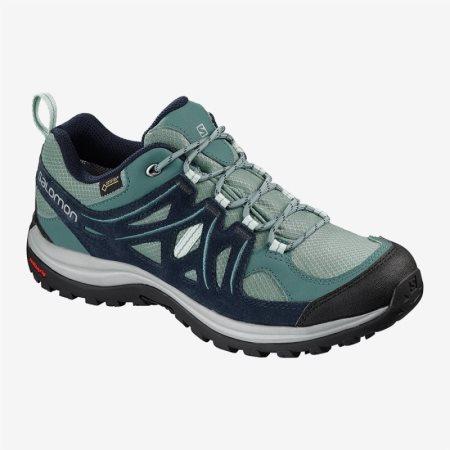 Salomon ELLIPSE 2 GTX W Womens Hiking Shoes Light Green UK SDCZ